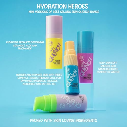 W7 Skin Quench Cuties - Travel Size Skincare Minis - Product Imagery