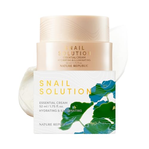 Nature Republic Snail Mucin Cream | Hydrating Korean Moisturizer for Repair & Glow, K-Beauty Skincare, Anti-Aging Facial Cream, 52mL / 1.75 Fl.Oz - Nature Republic Official Product View 1