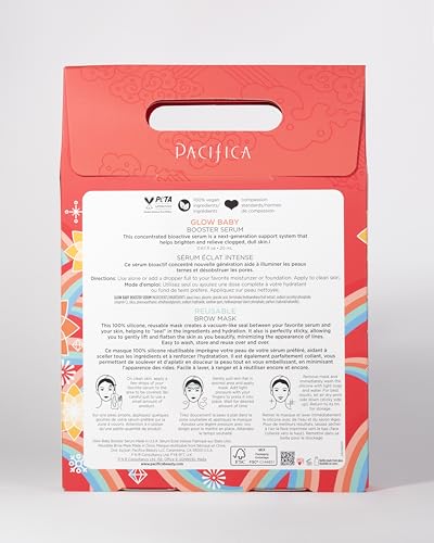 Pacifica Glow Baby Brightening Serum & Reusable Face Mask Set – - Product Imagery