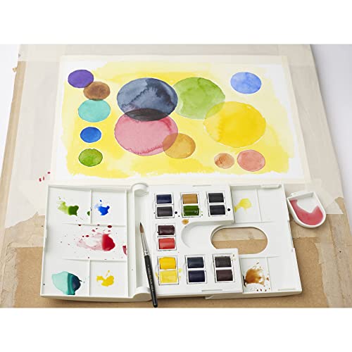 Winsor & Newton Professional Watercolor Paint Set, 12 Half Pan - Product Imagery
