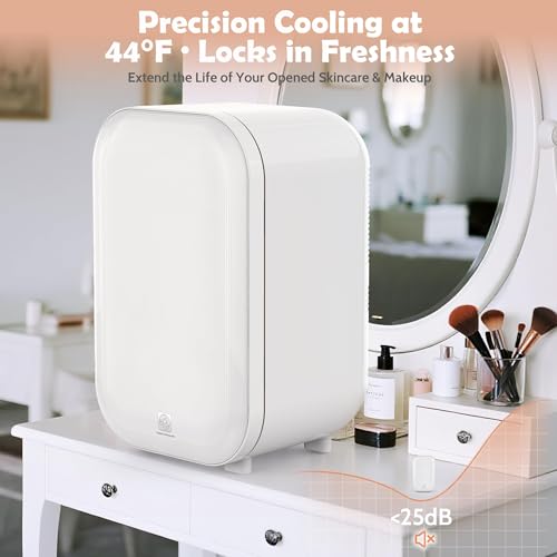 22L Mini Skincare Fridge, Small Personal Makeup Refrigerator - Product Imagery