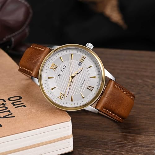 WOCCI Quick Release Watch Band, Distressed Genuine Leather, - Product Imagery