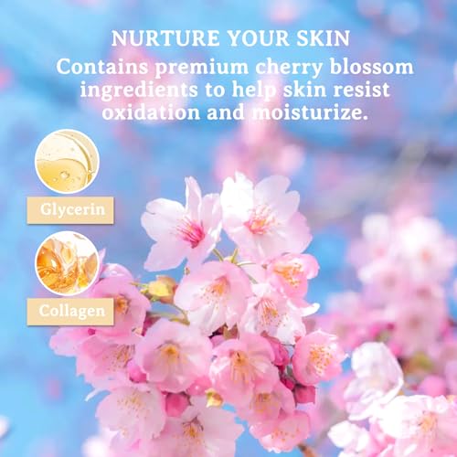Sakura Skin Care Set,Moisturizing Skincare Kit with Face - Product Imagery