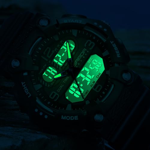 Gosasa Fashion Men's Women's Digital Analog Sports Watch Dual - Product Imagery