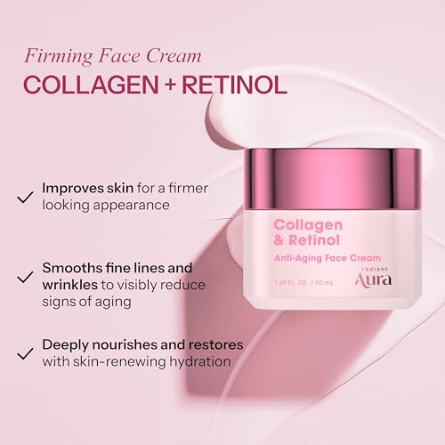 Collagen & Retinol Face Cream – Dermatologist Tested, Anti - Product Imagery