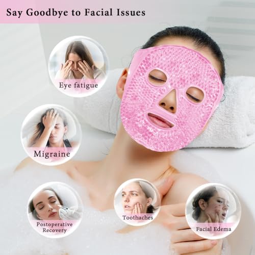 Silicone Face Mask Cover and Ice Face Pack Mask - Product Imagery