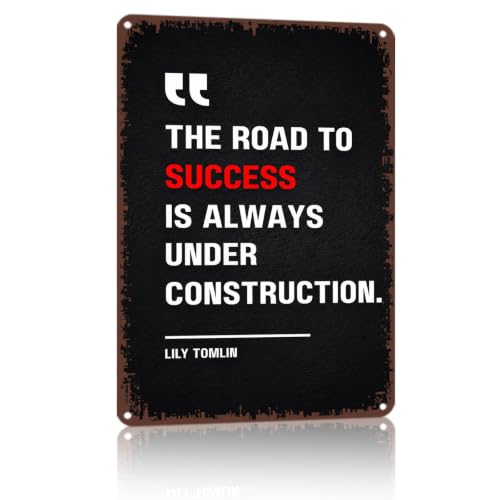 8x12 Inch Aluminum Motivational Wall Art Sign, Inspirational - Product Imagery