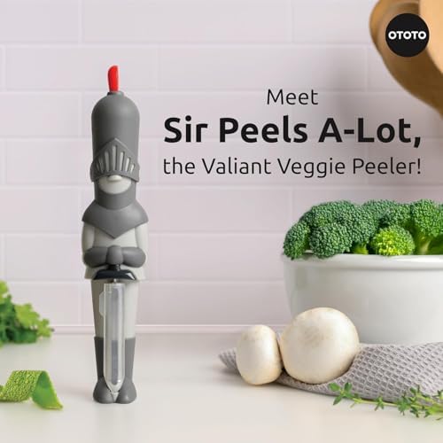 NEW OTOTO Sir Peels A-Lot Medieval Knight Vegetable Peeler - - Product Imagery
