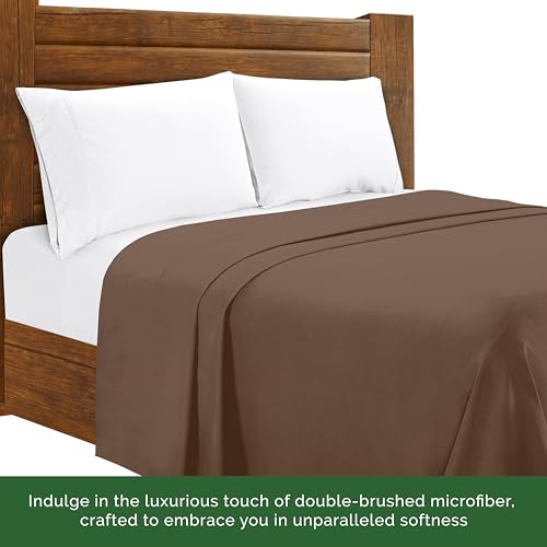 Luxury Flat Sheet on Amazon Elegant Comfort Wrinkle-Free 1500 - Product Imagery