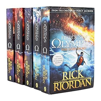 Heroes of Olympus 5 Book Box Set by Rick Riordan -Complete - Product Imagery