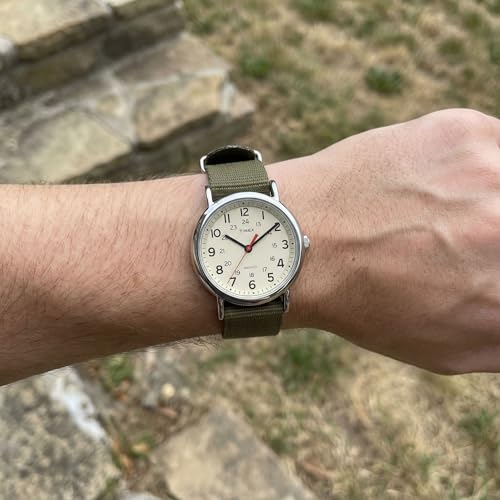 Timex Weekender 38mm Unisex Analog Watch | INDIGLO Backlight | - Product Imagery