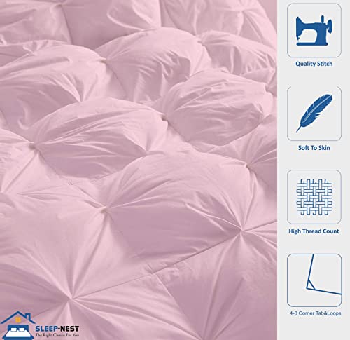 SLEEP-NEST Oversized King Comforter 132 x 120 Inch Hotel Luxury - Product Imagery