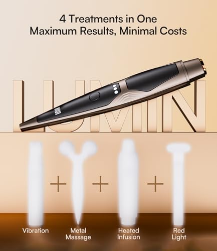 INIA 4-in-1 Eye Massager Tool Under Red Light Therapy for Face, - Product Imagery