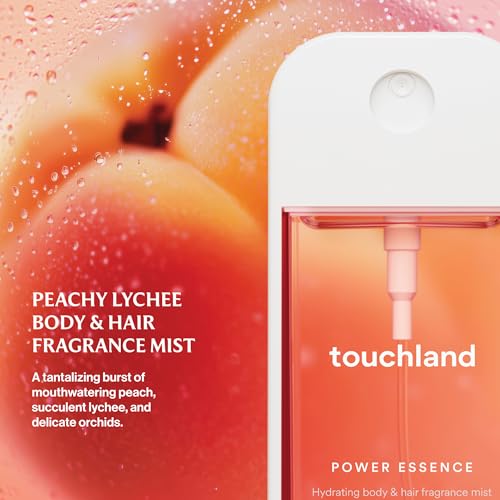Touchland Body & Hair Peachy Lychee Hydrating Fragrance Mist - Product Imagery