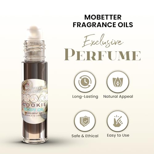 MOBETTER FRAGRANCE OILS Sugar Cookie Perfume Body Oil, Long - Product Imagery