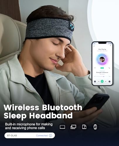 Perytong Sleep Headphones Wireless, Bluetooth Sports Headband - Product Imagery