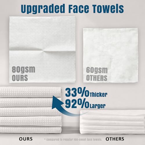 Ourmed Life Disposable Face Towels XL, Ultra Soft & Absorbent, - Product Imagery
