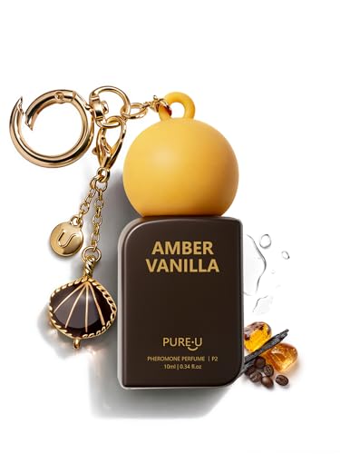 PUREU Amber Vanilla Pheromone Perfume Oil for Women, Long - Product Imagery