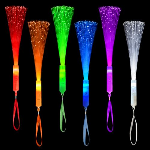 Glow in Dark Fiber Optic Lights Bulk-24 Pack,Light Up Party - Product Imagery