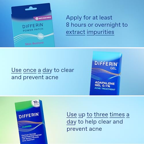 Differin Power Pimple Patches, Hydrocolloid Acne Treatment, 23ct - Product Imagery