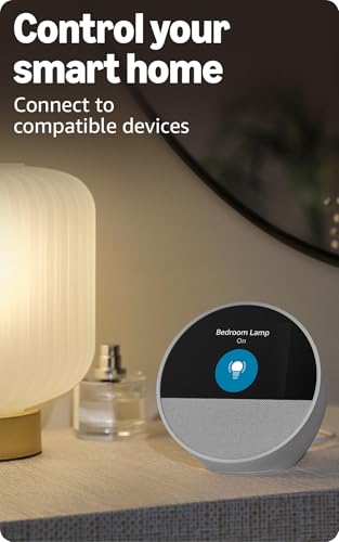 Amazon Echo Spot (newest model), Great for nightstands, offices - Product Imagery