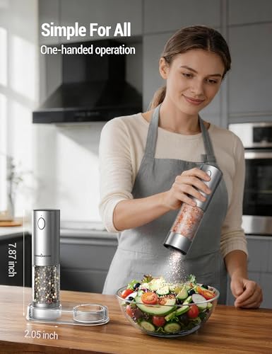 ThermoMaven Upgraded Larger Capacity Electric Salt and Pepper - Product Imagery
