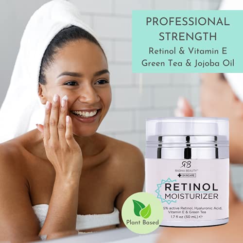 Radha Beauty Moisturizing Miracle Retinol Cream for Face - with - Product Imagery