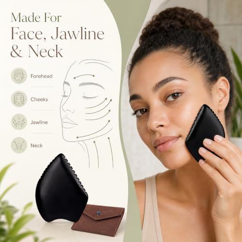 Gua Sha Facial Massage Tools, BianStone Traditional Face & Body - Product Imagery