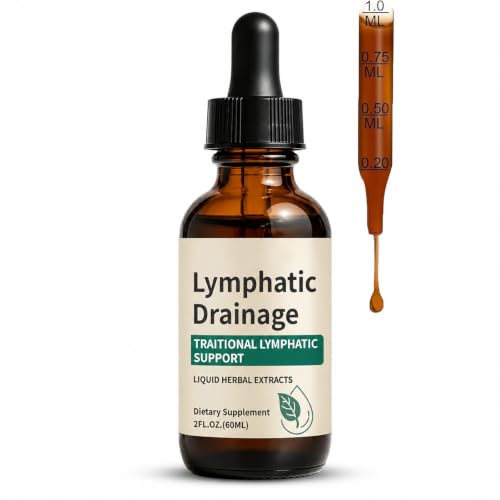 Lymphatic Drainage Drops, Alcohol-Free, Vegan - Product Imagery