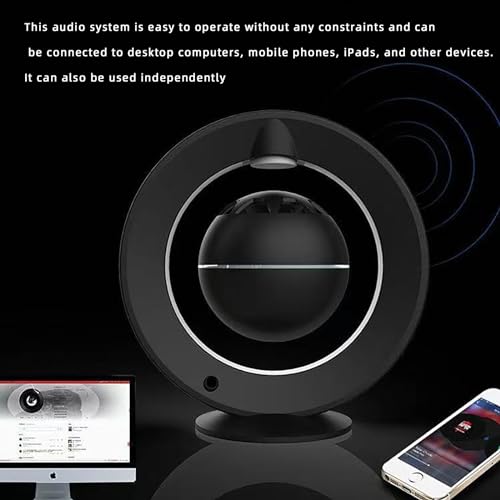 Magnetic Levitation Wireless Speaker, Suspended Floating - Product Imagery