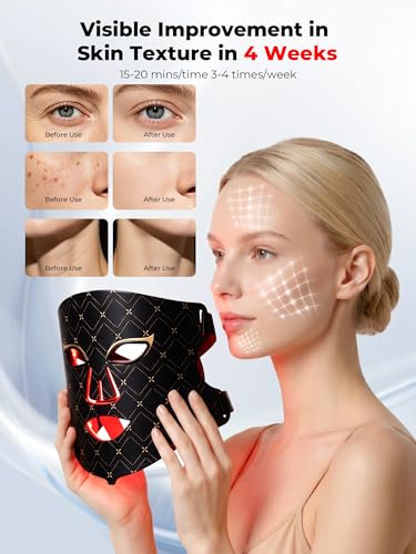 Red Light Therapy for Face, Red Light Therapy Mask, Rechargeable - Product Imagery