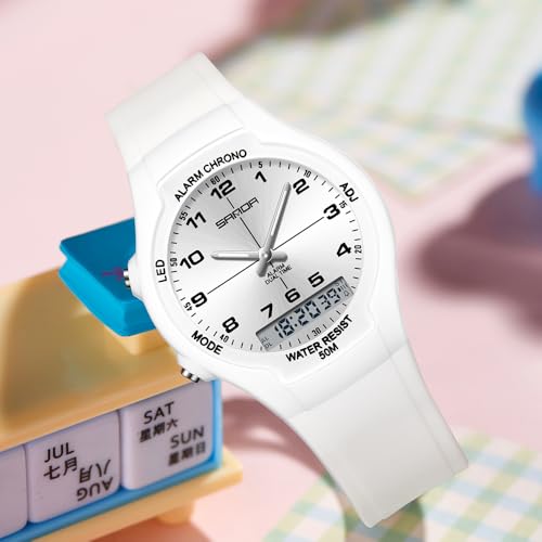 Gosasa Men Women Sports Watch Analog Digital Dual Time 50M - Product Imagery