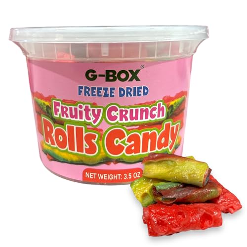 G-Box Freeze Dried Fruity Crunch Rolls Candy, TikTok Trend Items, Free - View 1