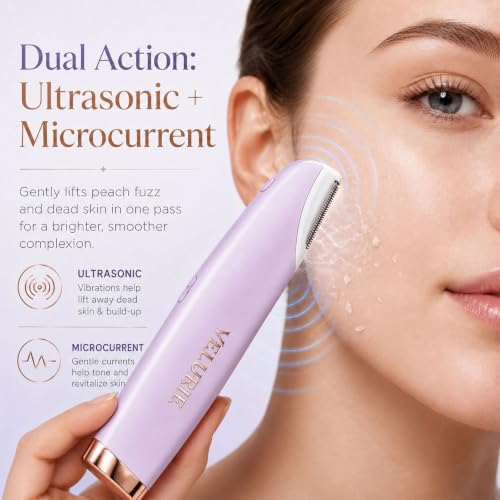 Sonic Dermaplane Razor for Women Face, Purple - Product Imagery
