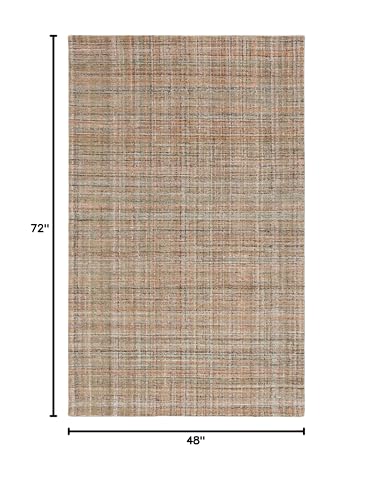 SAFAVIEH Abstract Collection Accent Rug - 4' x 6', Brown & - Product Imagery