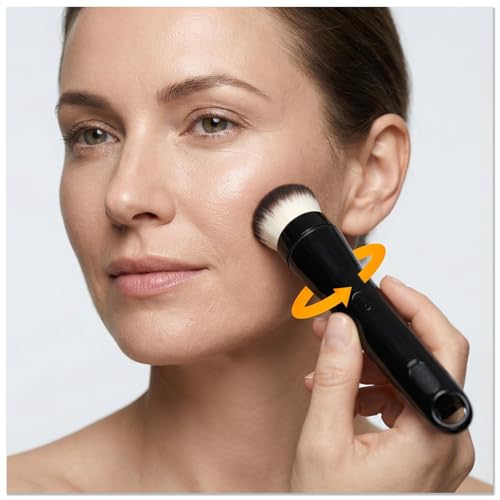 360 Electric Rotating Auto Makeup Brush with 2 Replaceable - Beauty Star Official Imagery - 1
