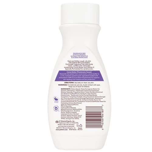 Palmer's Fragrance Free Body Lotion, Cocoa Butter Formula (8.5 - Product Imagery