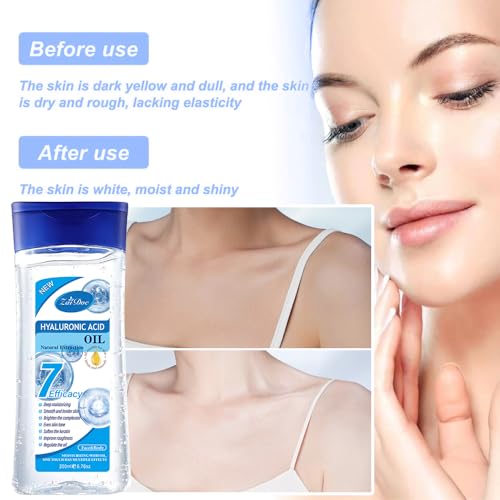 2-Pack Hyaluronic Acid Massage Oil, Body Massage Oil for Body & - Product Imagery