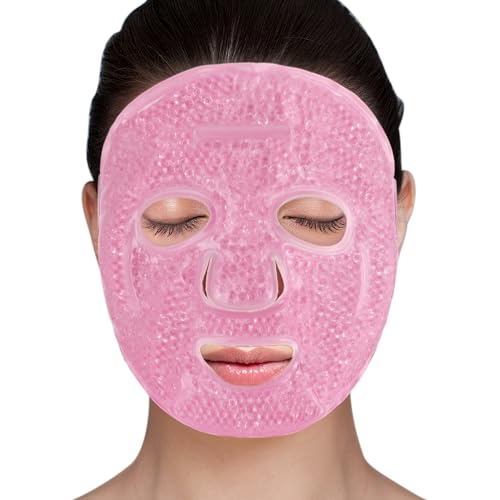 LotFancy Face Ice Pack, Reusable Ice Face Mask, Gel Bead Cold - Product Imagery
