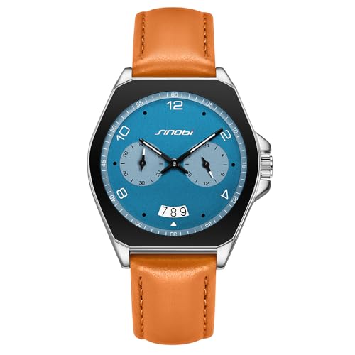SINOBI Men’s Fashion Business Watch Analog Quartz Waterproof - Product Imagery