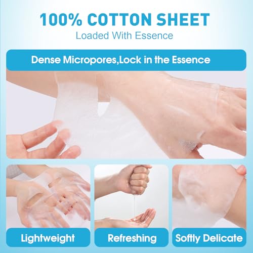 10 Pack Hydrating Face Masks Skincare for Women, Facial Mask for - Product Imagery