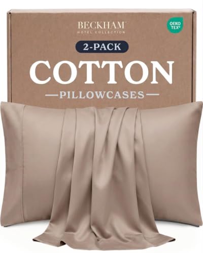 Beckham Hotel Collection Pillowcases Queen Size Set of 2, Cool - Product Imagery