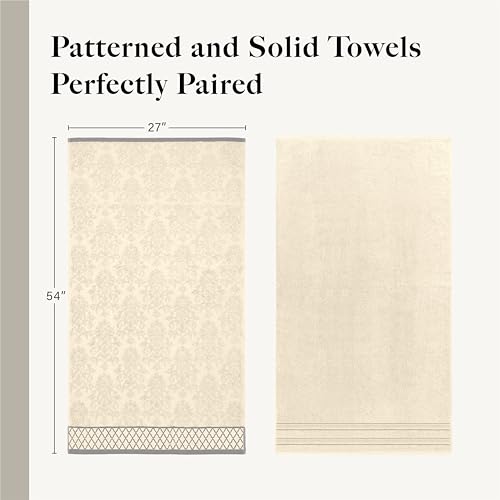 Modern Threads 6 Piece Bath Towel Set – Bathroom Towel Set with - Product Imagery