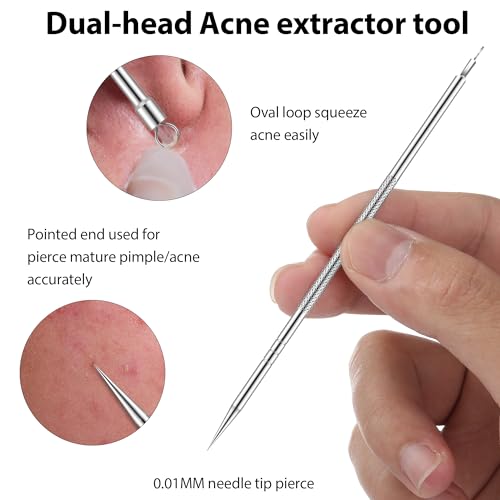 Skin Care Tool Kit, 3 PCS Stainless Steel Skin Beauty Tools with - Product Imagery