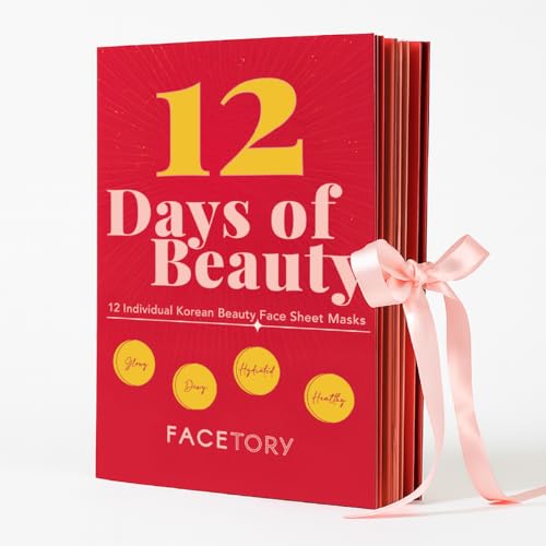FACETORY 12 Day Korean Face Mask Gift Set Hydrating Soothing - FACETORY Official Imagery - 1