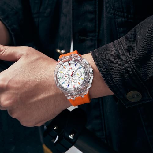 MINI Focus Men Watches,Unique Transparent (Mutifunction/Light - Product Imagery