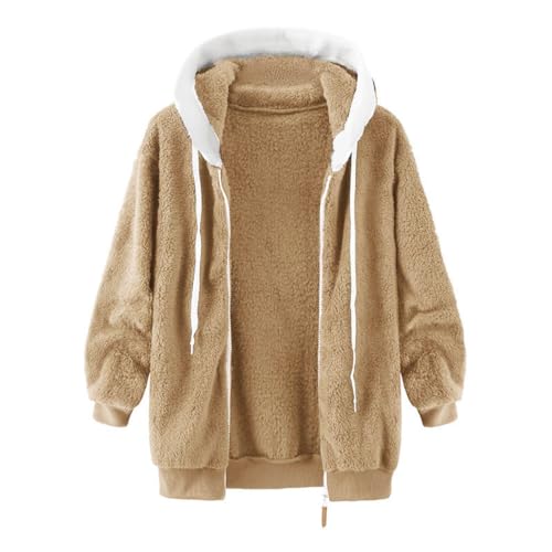 SHAOBGE Oversized Fuzzy Fleece Jackets For Women Fashion 2024 - Product Imagery