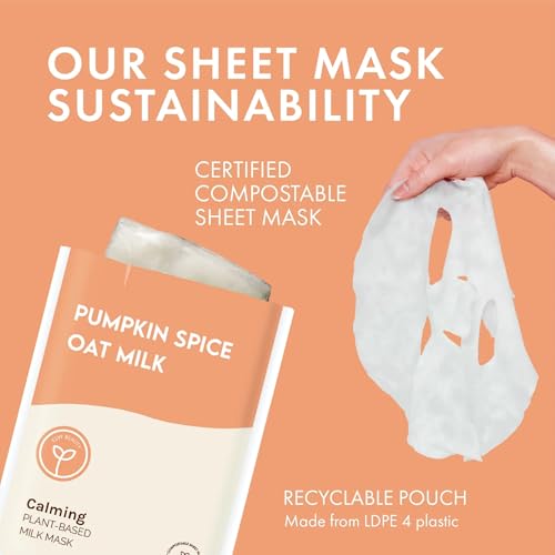 ESW Beauty Pumpkin Spice Oat Milk Face Mask, Korean Skin Care, 1 - Product Imagery
