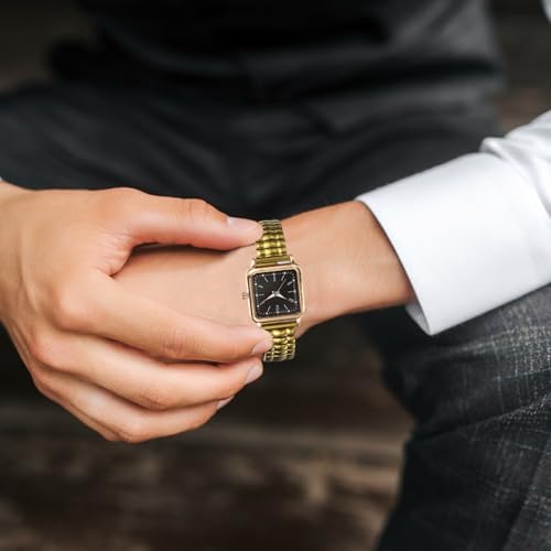 HARFINGTON Expansion Watch Bands Stainless Steel with Spring - Product Imagery