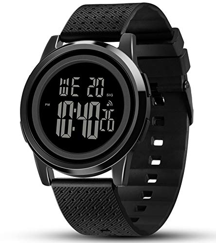 YUINK Mens Watch Ultra-Thin Digital Sports Watch Waterproof - Product Imagery